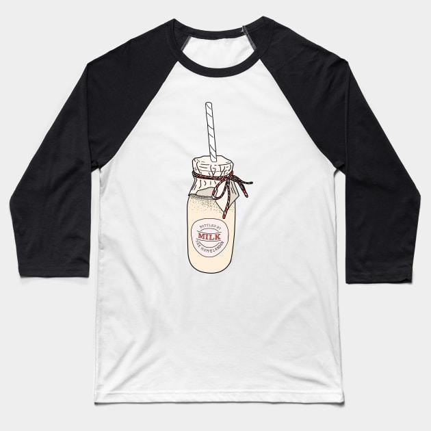 Milk Funny Meme Botteled by the Homelander Baseball T-Shirt by CAFFEIN